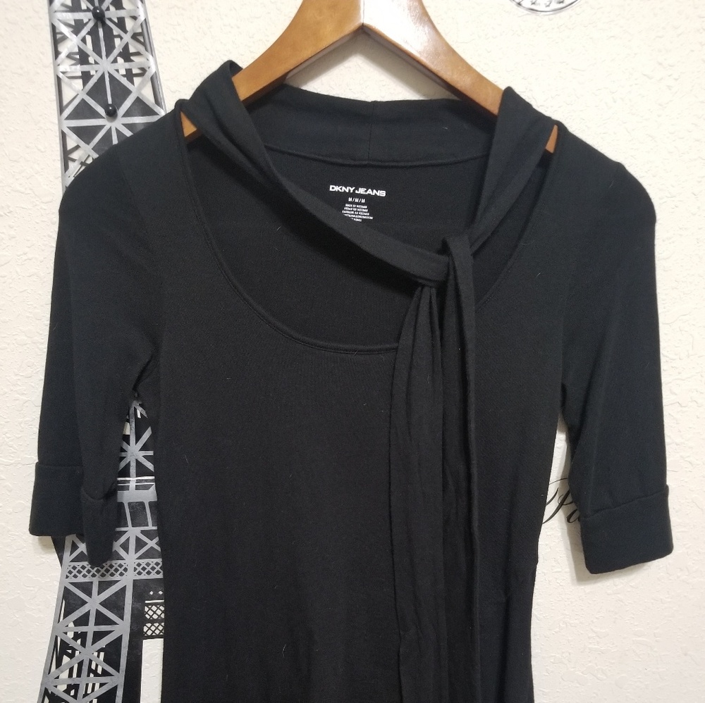 DKNY Jeans Black Blouse
